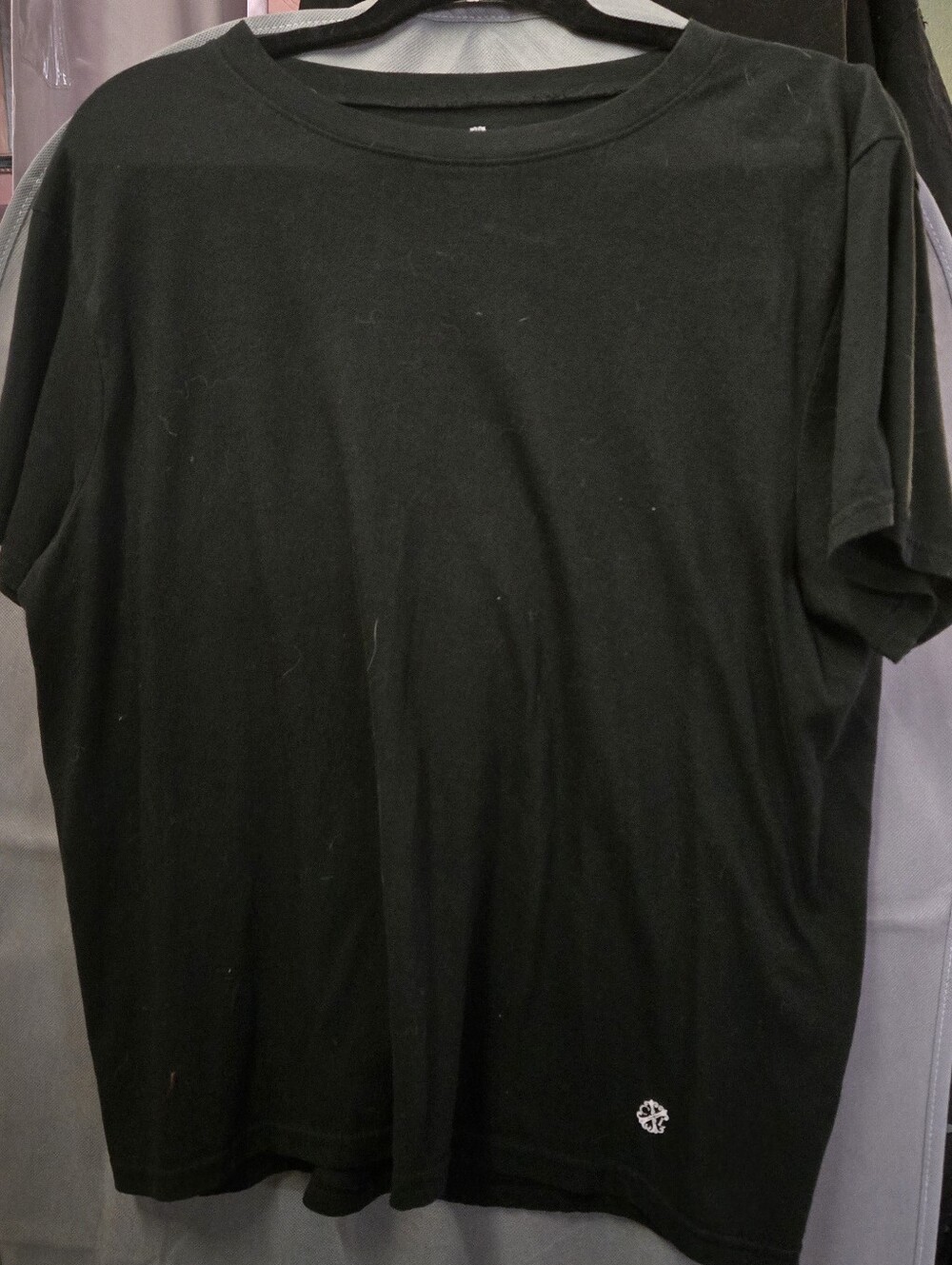 Christian Lacroix Black Short Sleeve Tee with Small Logo